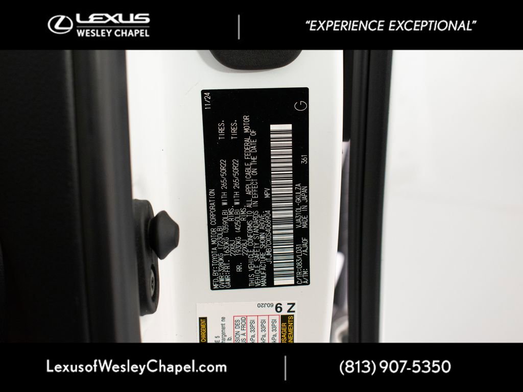 Used 2025 Lexus LX 600 F Sport w/ Accessory Package (2T) image 44