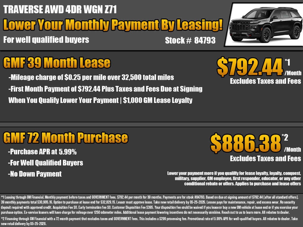 New 2026 Chevrolet Traverse Z71 w/ Enhanced Driving Package AWD/4WD image 2