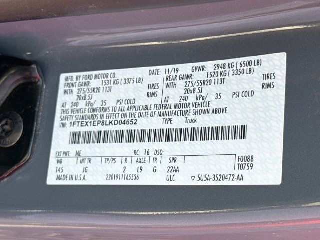 Used 2020 Ford F150 XL w/ Equipment Group 101A Mid AWD/4WD image 27
