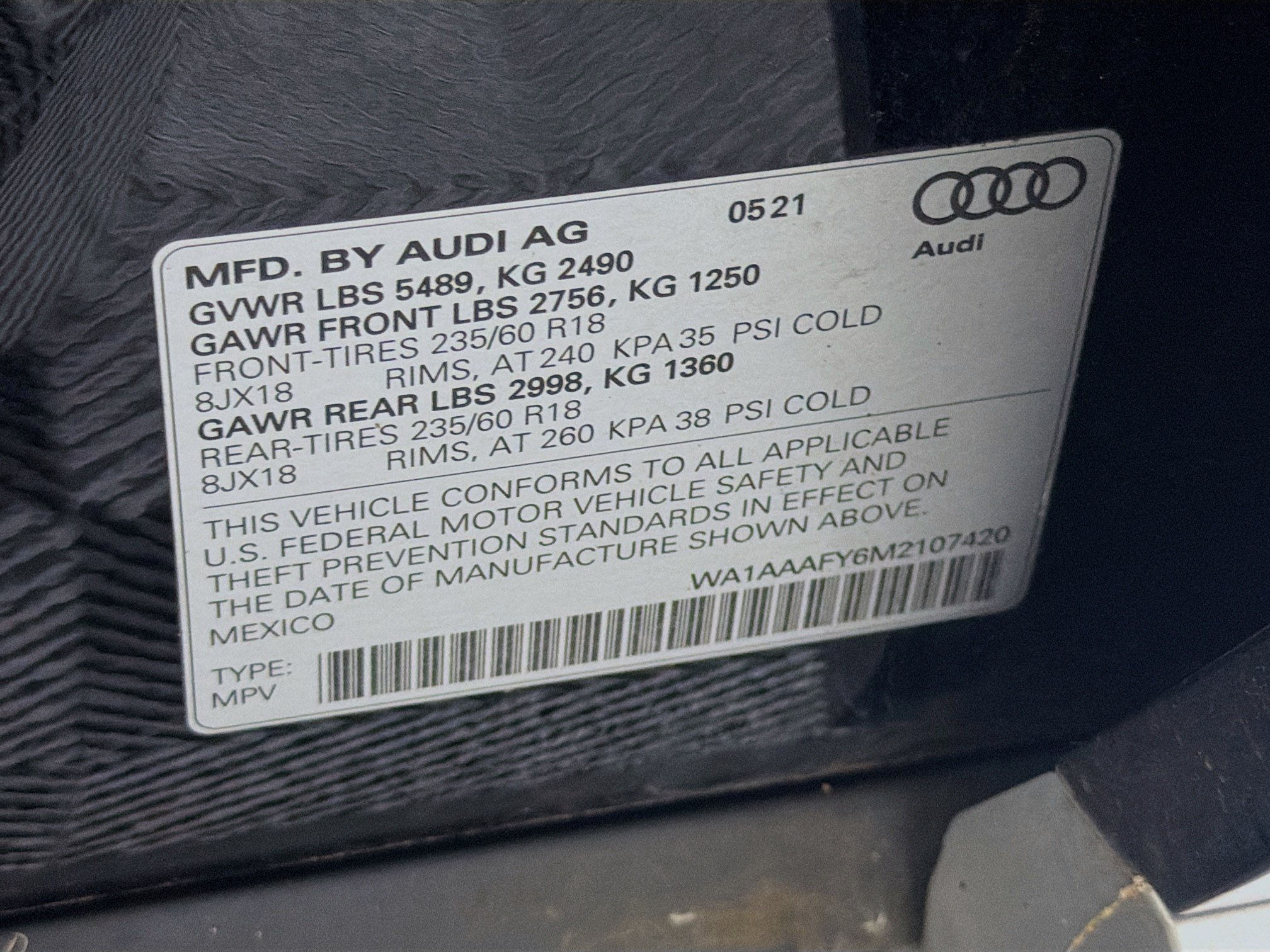 Used 2021 Audi Q5 2.0T Premium w/ Convenience Package AWD/4WD image 12