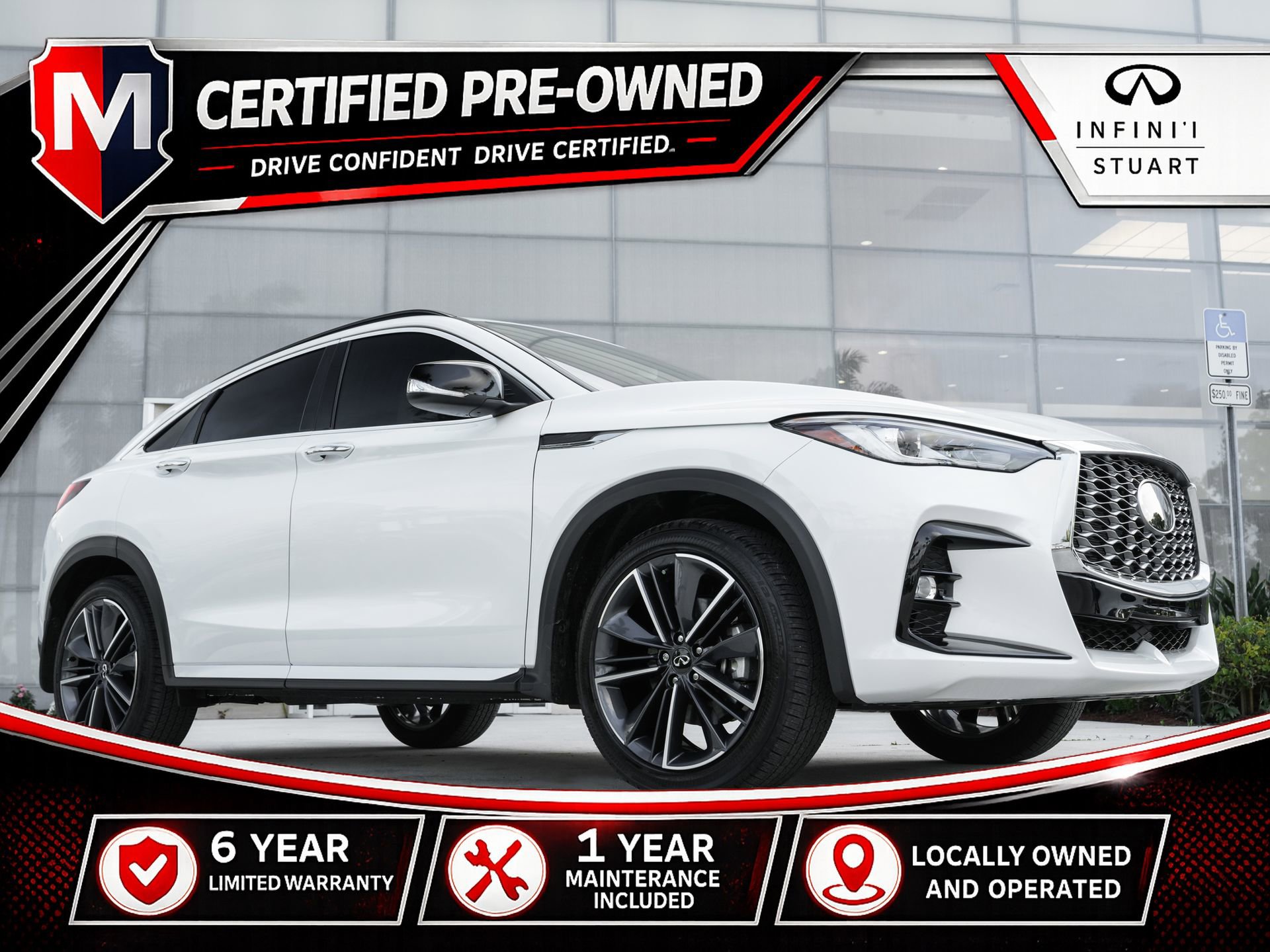 Certified 2025 INFINITI QX55 Luxe w/ Cargo Package
