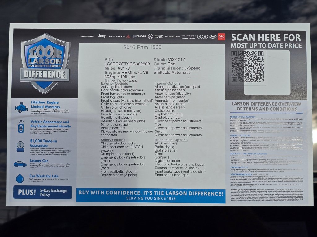 Used 2016 RAM 1500 Big Horn AWD/4WD image 43