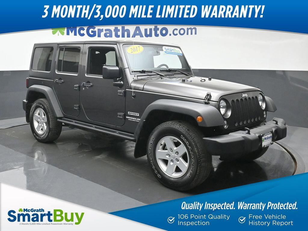 Used 2017 Jeep Wrangler Unlimited Sport w/ Quick Order Package 24S AWD/4WD image 1