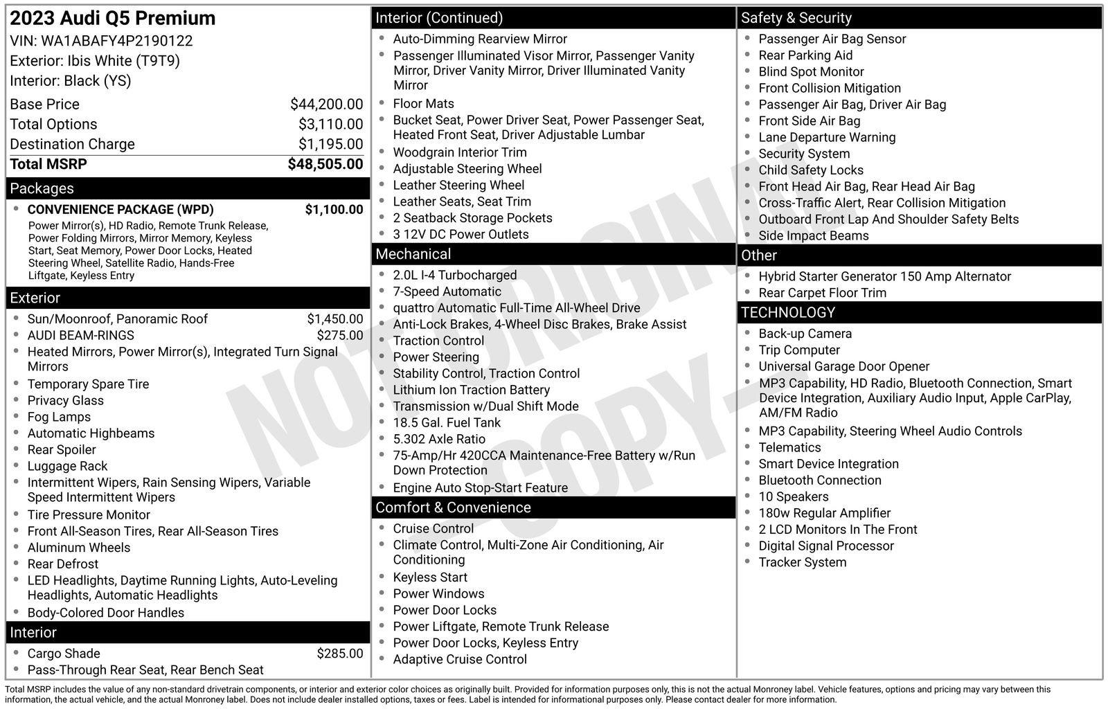 Certified 2023 Audi Q5 Premium w/ Convenience Package AWD/4WD image 33