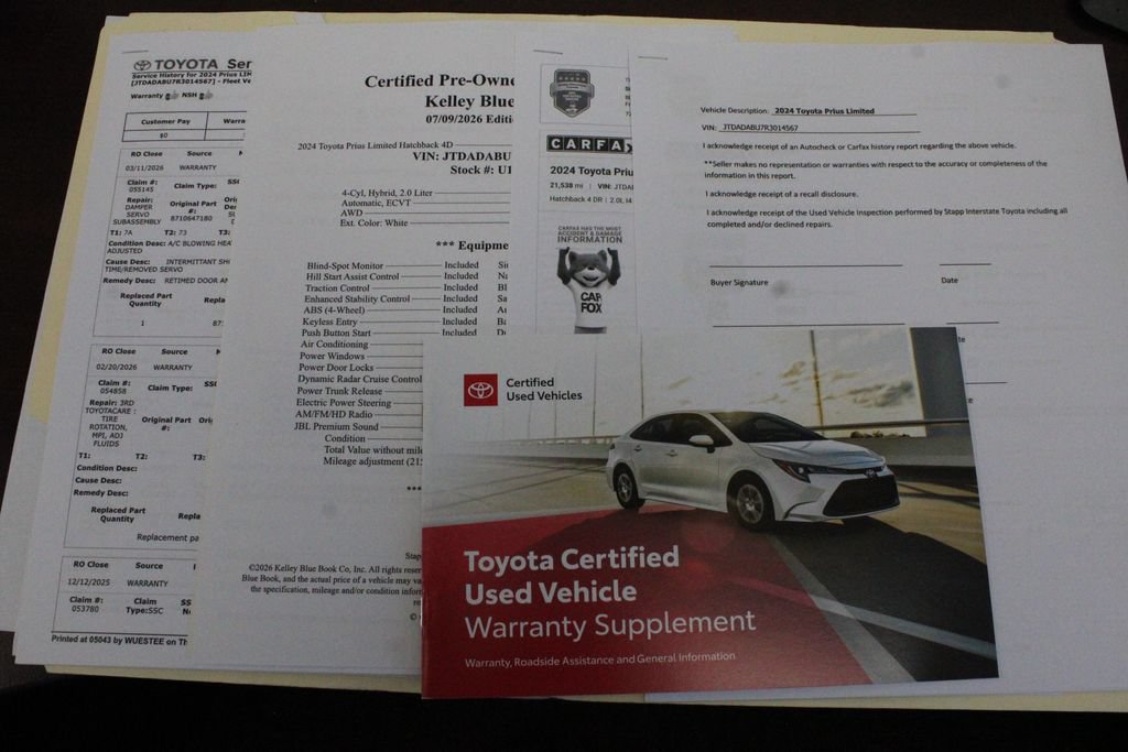 Certified 2024 Toyota Prius Limited w/ Limited Premium Package AWD/4WD image 30