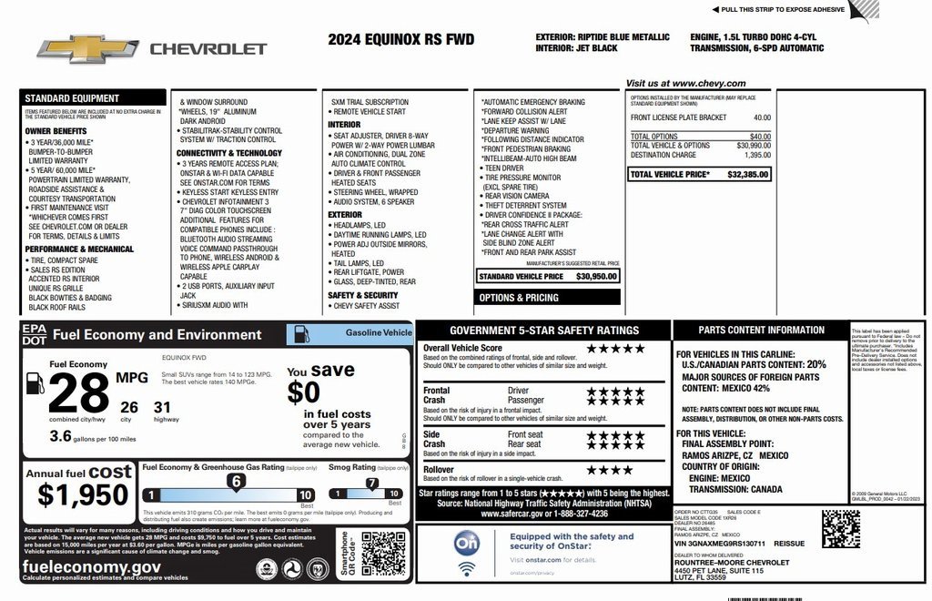 Used 2024 Chevrolet Equinox RS image 2