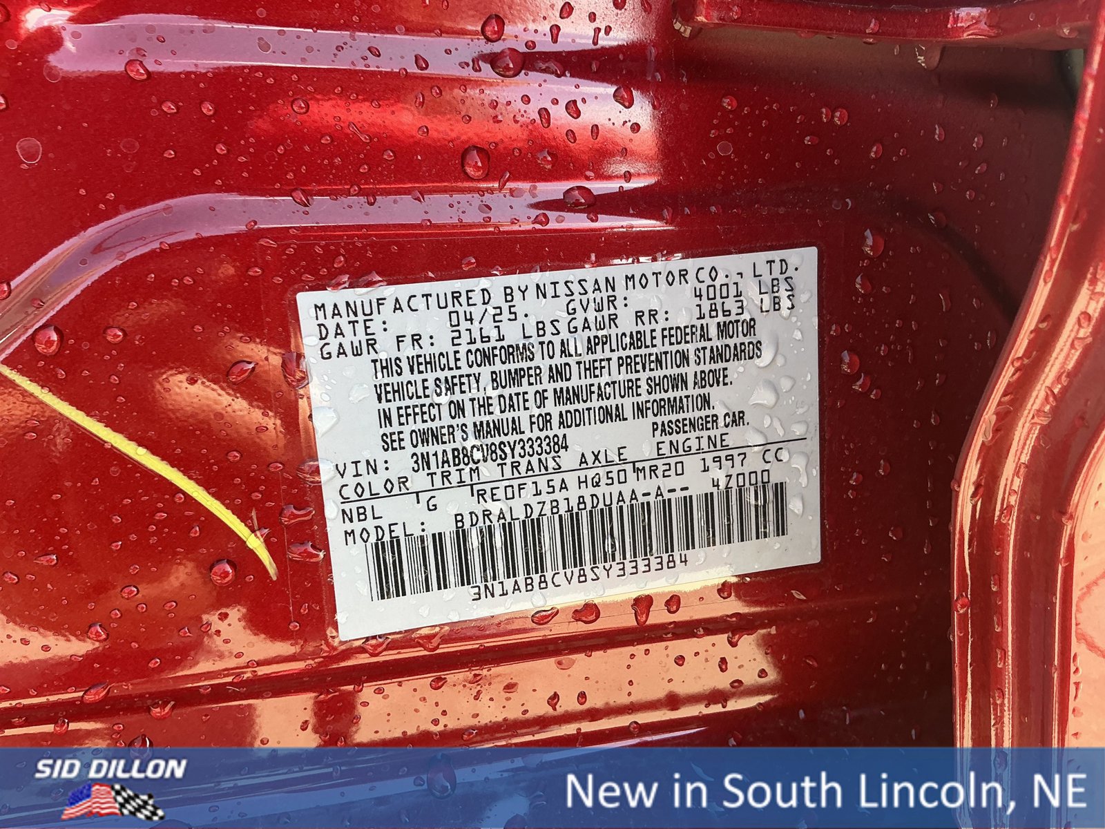 New 2025 Nissan Sentra SV w/ All-Weather Package image 12