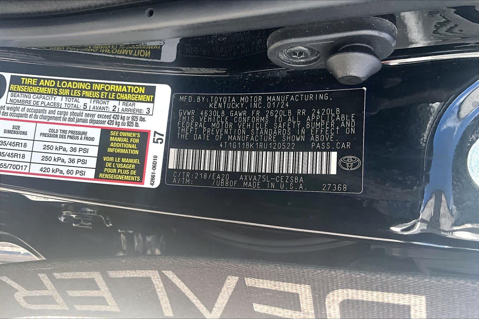 Used 2024 Toyota Camry SE AWD/4WD image 36