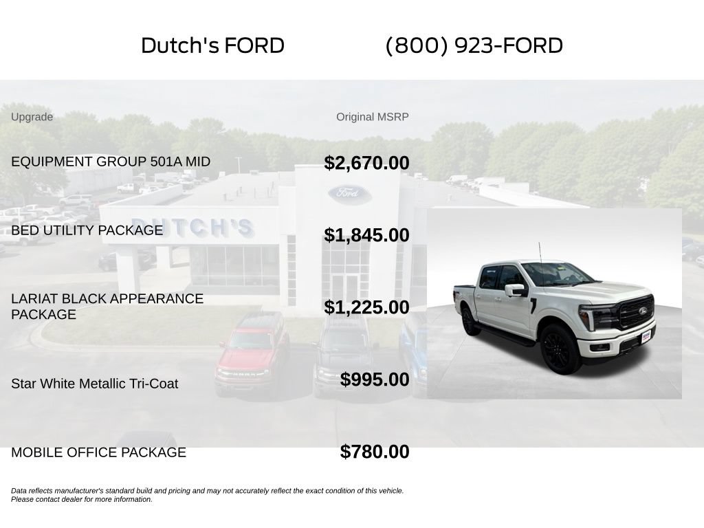 New 2026 Ford F150 Lariat w/ Equipment Group 501A Mid AWD/4WD image 6