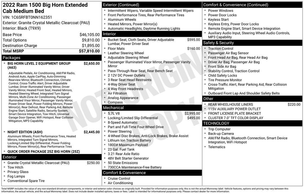 Used 2022 RAM 1500 Big Horn AWD/4WD image 31