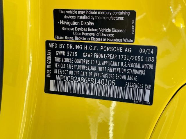 Used 2015 Porsche Boxster GTS RWD image 45