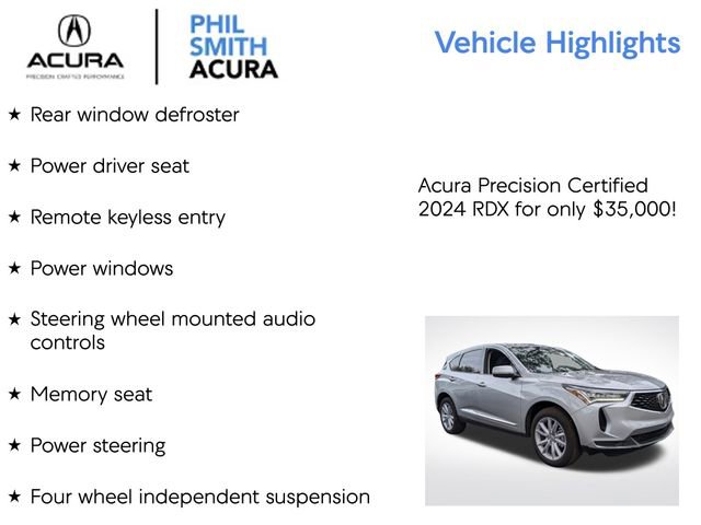Certified 2024 Acura RDX SH-AWD image 13