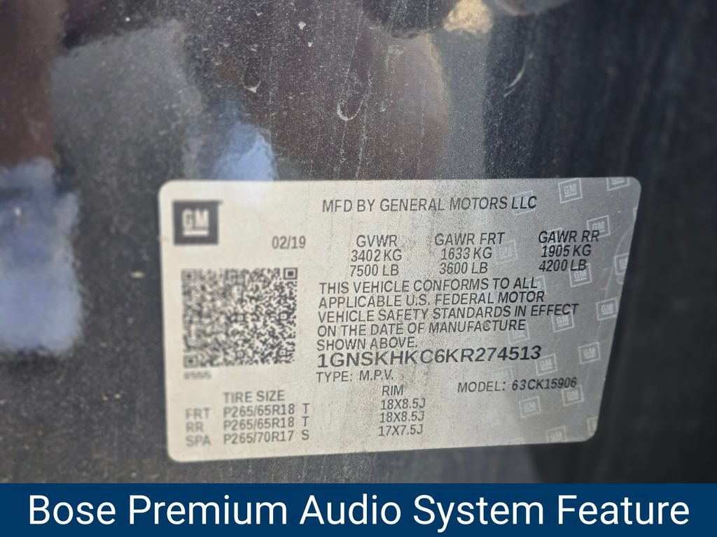 Certified 2019 Chevrolet Suburban LT AWD/4WD image 10