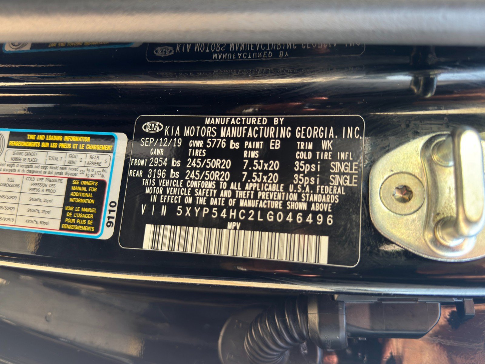Used 2020 Kia Telluride SX w/ Towing Package FWD image 48