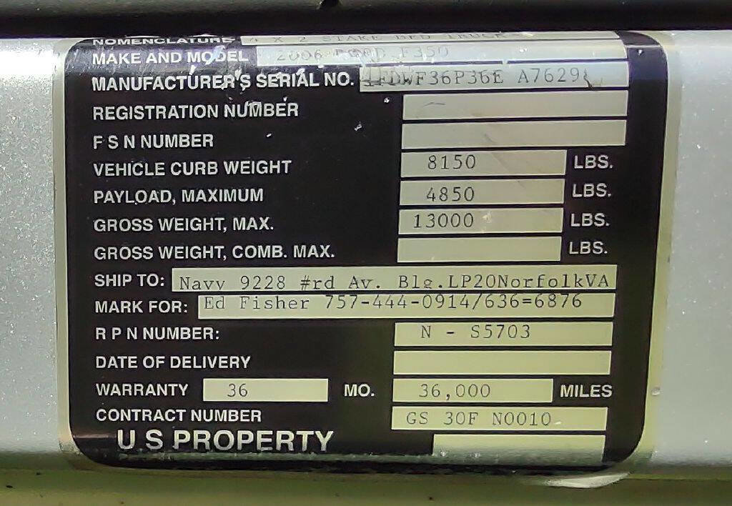 Used 2006 Ford F350 2WD Regular Cab DRW Super Duty image 18