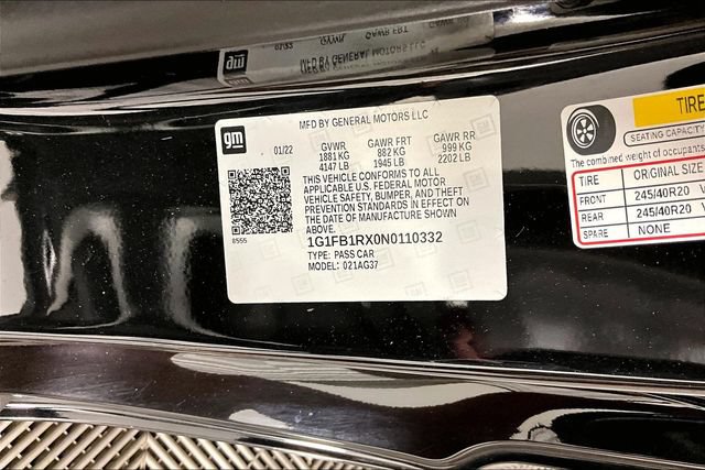 Used 2022 Chevrolet Camaro LT w/ RS Package RWD image 15