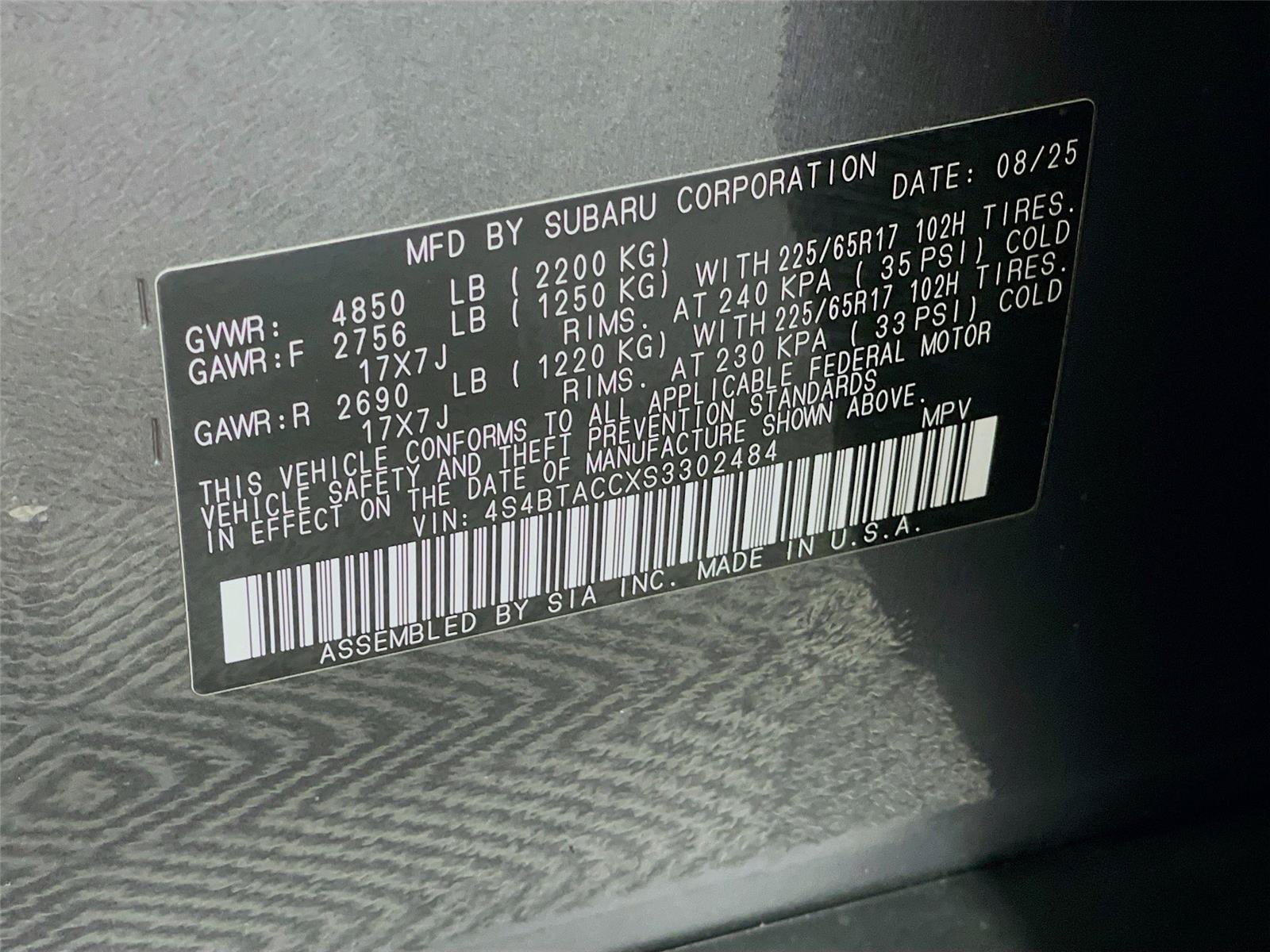 Certified 2025 Subaru Outback Premium AWD/4WD image 36