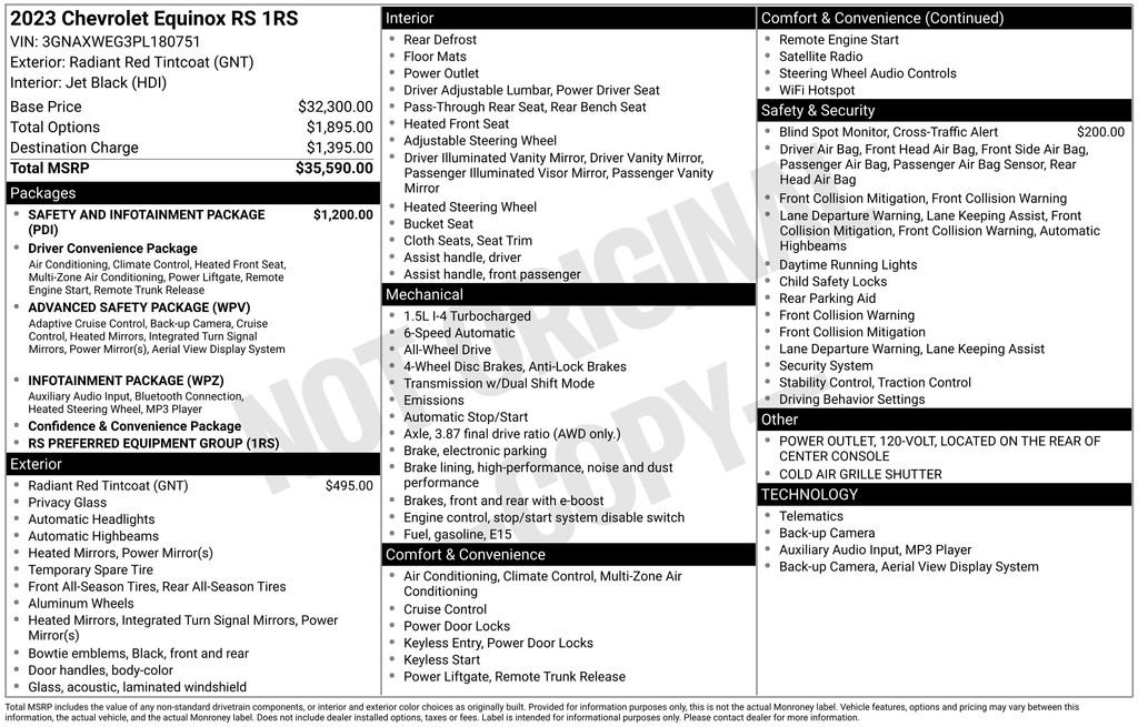 Certified 2023 Chevrolet Equinox RS image 7