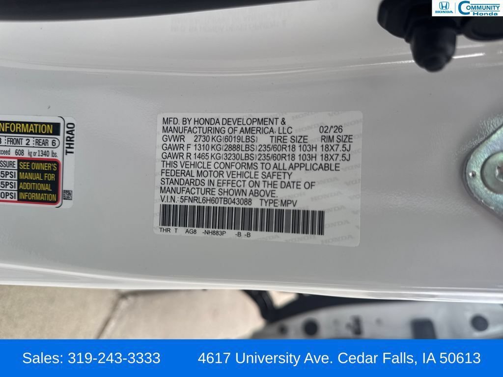 New 2026 Honda Odyssey EX-L image 30
