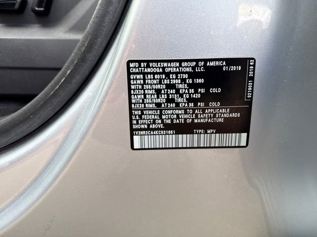 Used 2019 Volkswagen Atlas SEL Premium AWD/4WD image 34