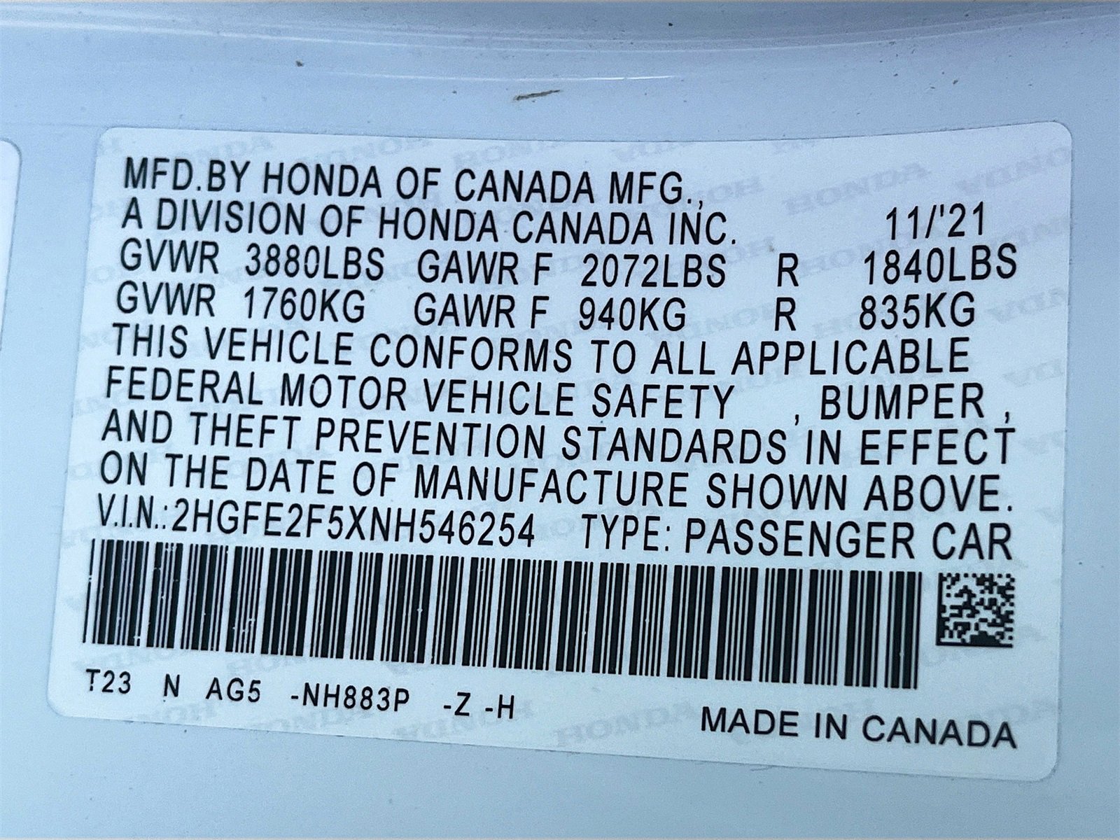 Used 2022 Honda Civic Sport image 29