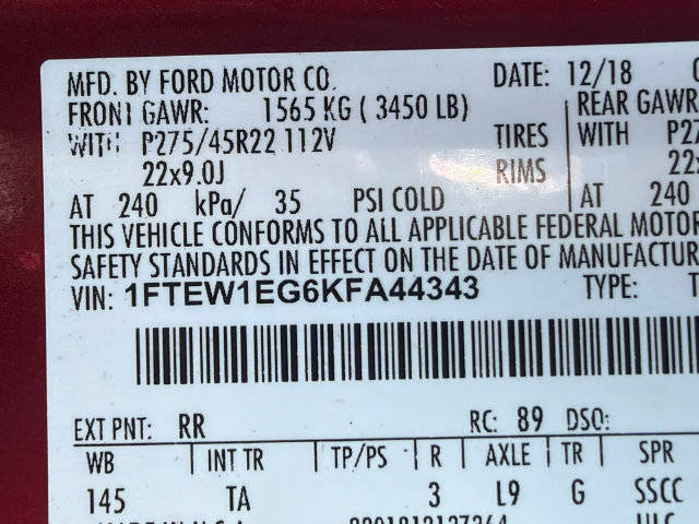 Used 2019 Ford F150 Limited w/ Trailer Tow Package AWD/4WD image 35
