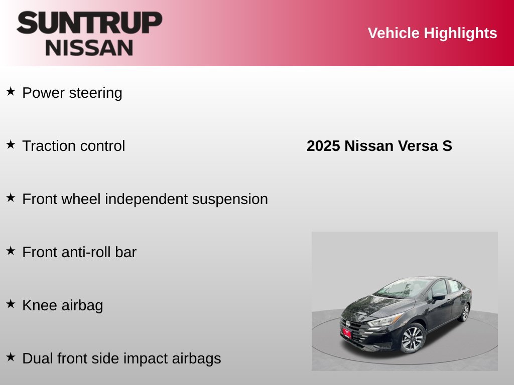 Used 2025 Nissan Versa S w/ S Plus Package FWD image 16