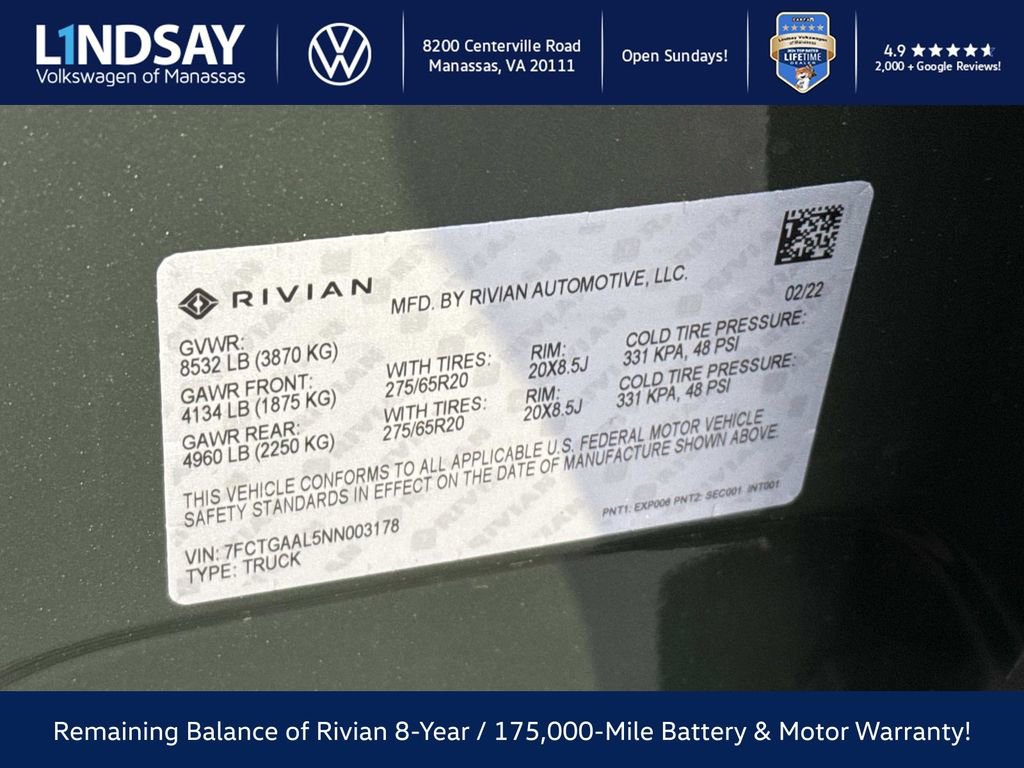 Used 2022 Rivian R1T Launch Edition image 25