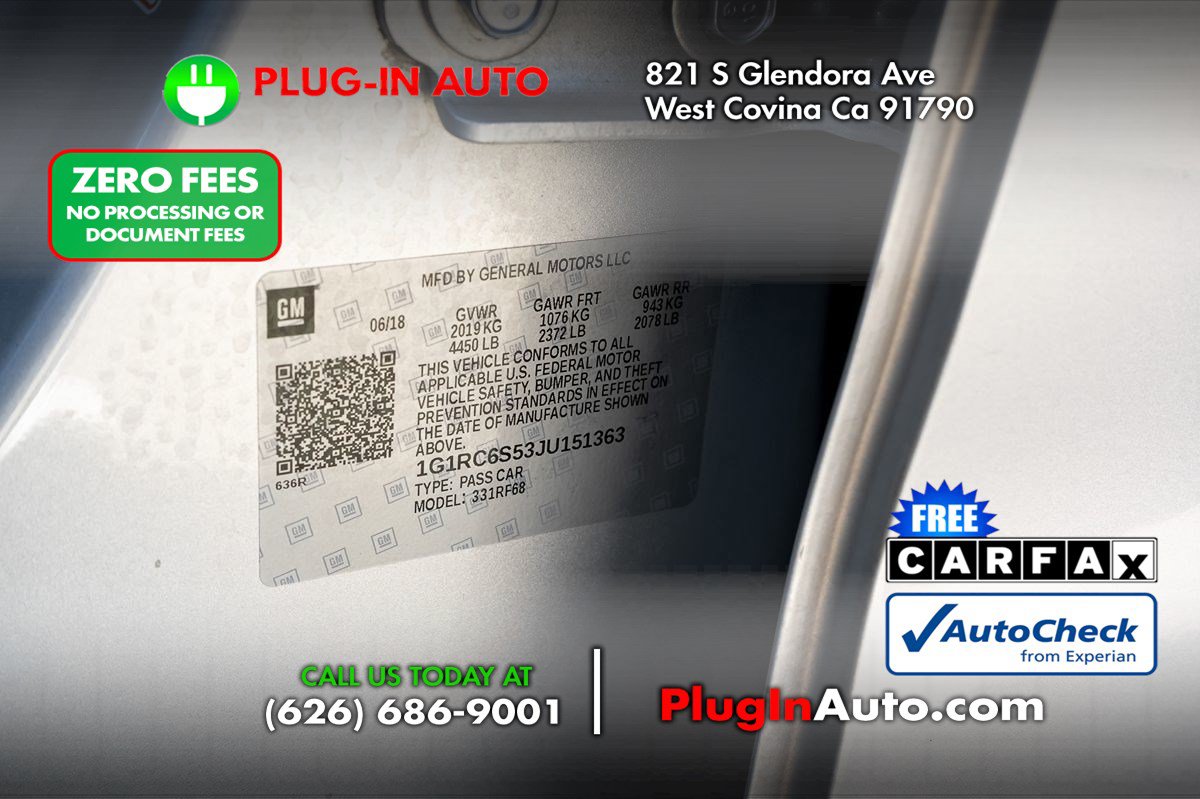 Used 2018 Chevrolet Volt LT FWD image 7