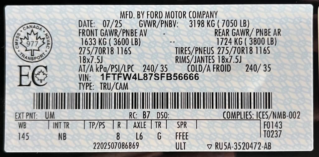 Used 2025 Ford F150 Tremor w/ Equipment Group 402A High AWD/4WD image 61