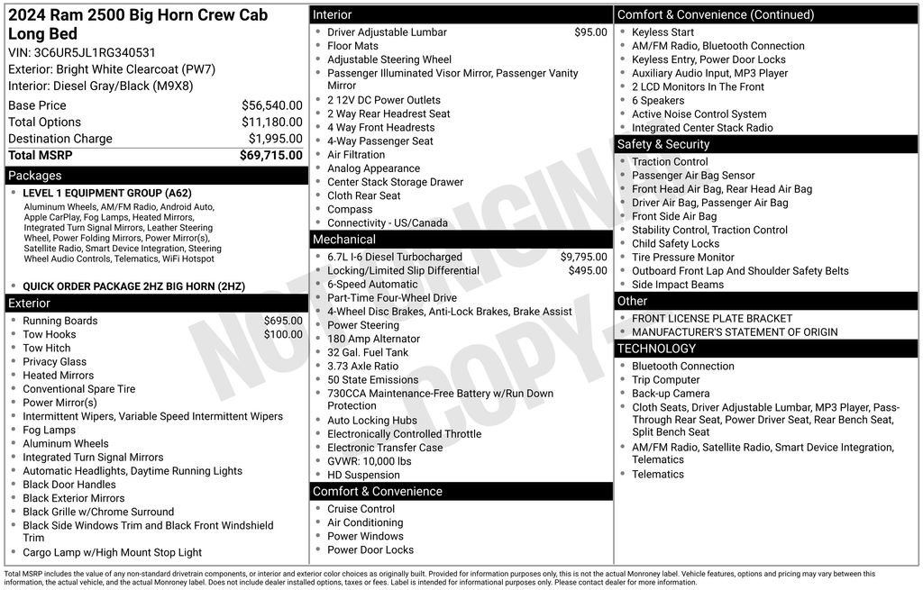 Used 2024 RAM 2500 Big Horn image 36