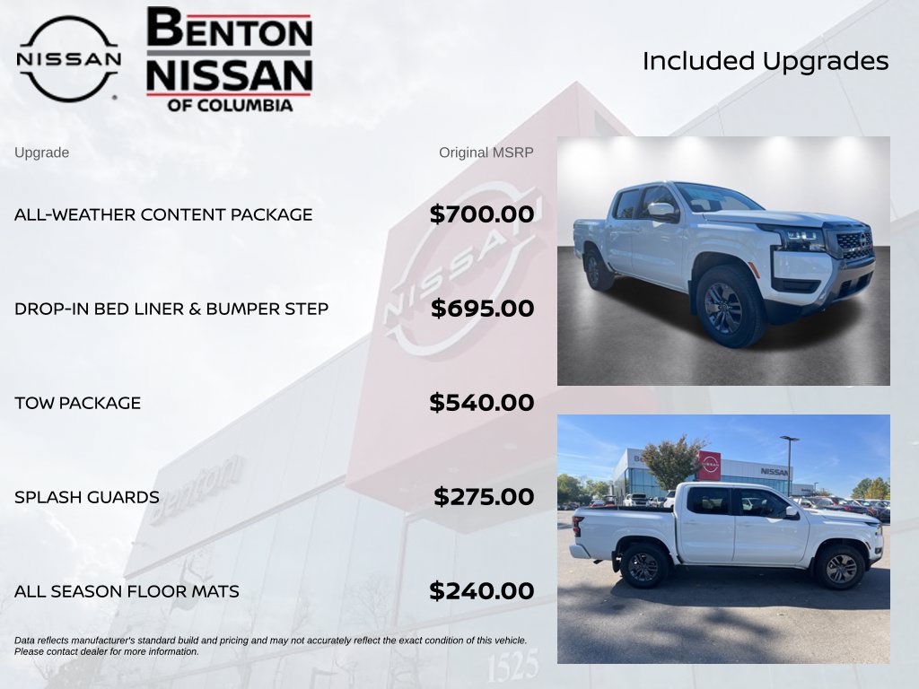 New 2026 Nissan Frontier SV w/ All-Weather Content Package AWD/4WD image 7
