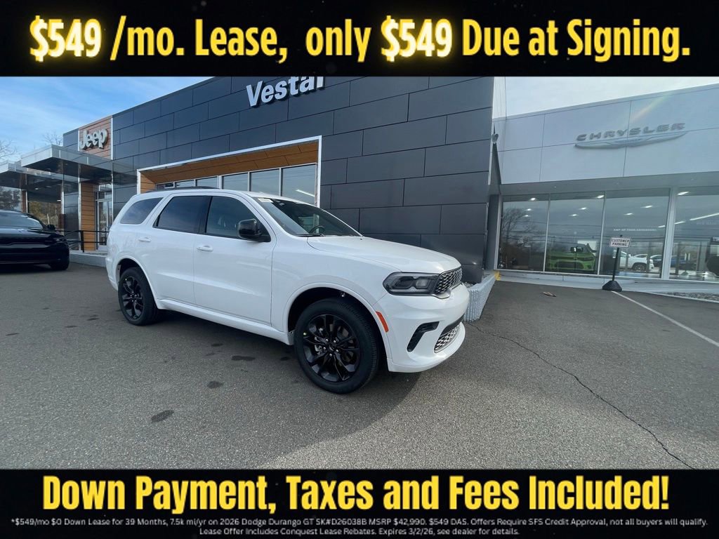New 2026 Dodge Durango GT w/ Blacktop Package