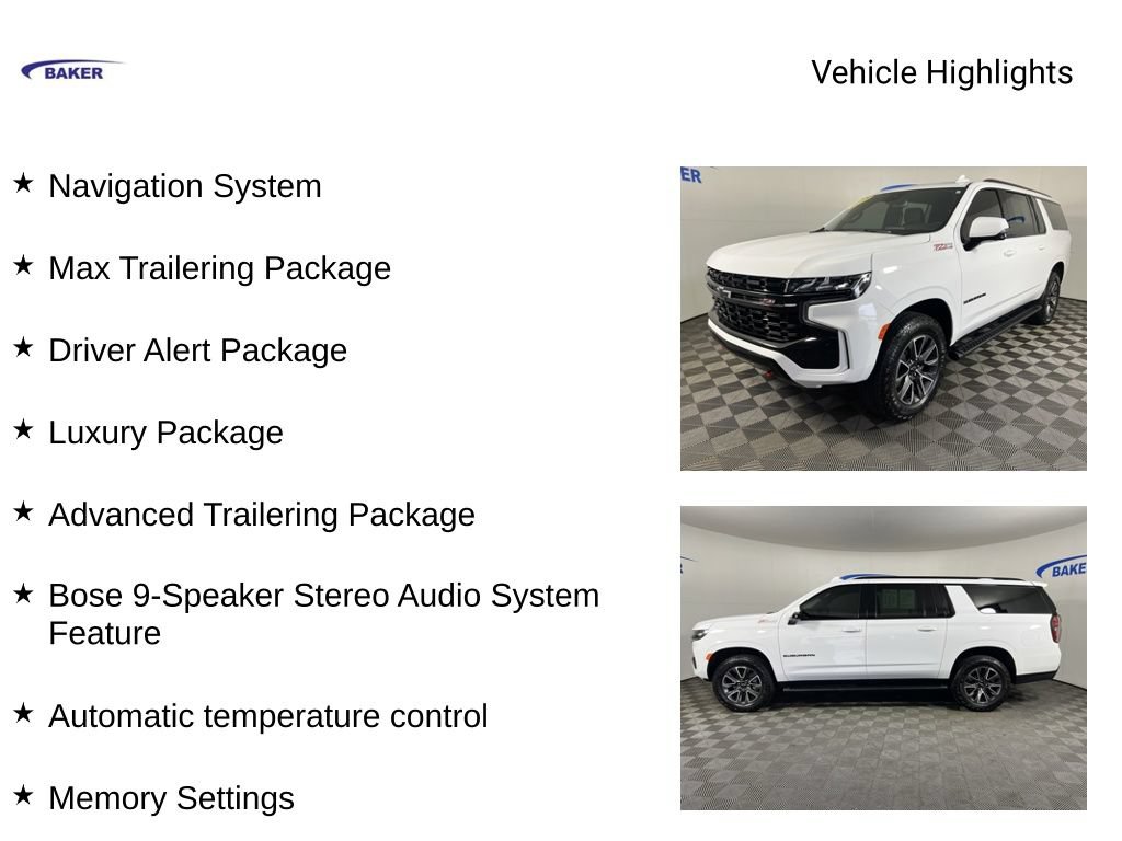 Certified 2023 Chevrolet Suburban Z71 w/ Luxury Package AWD/4WD image 4