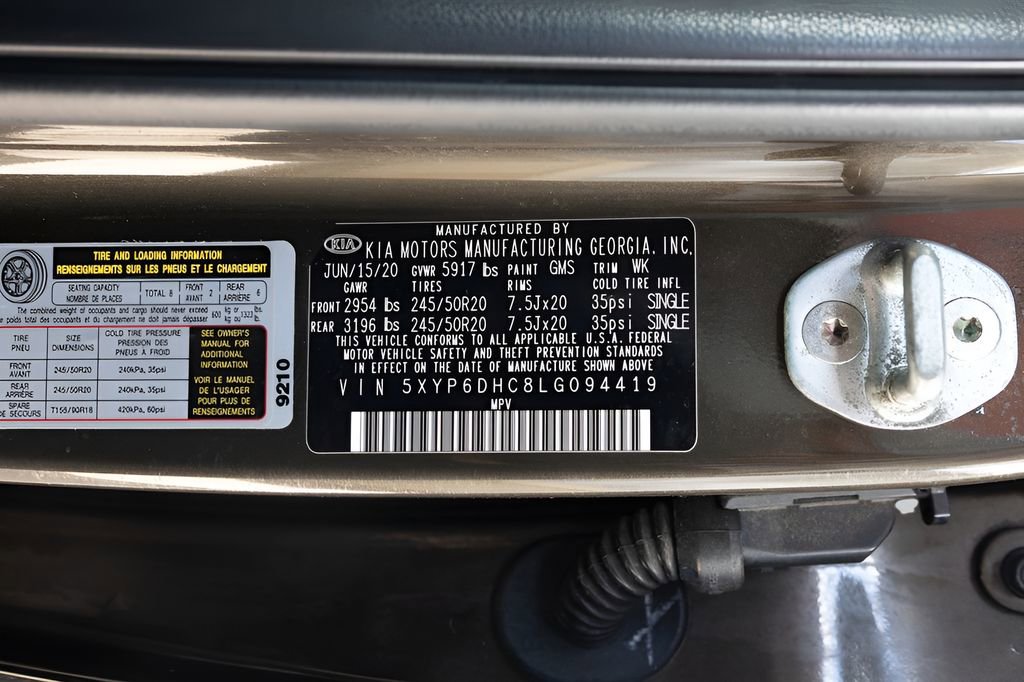 Used 2020 Kia Telluride S w/ S 8 Passenger Seating Package AWD/4WD image 95