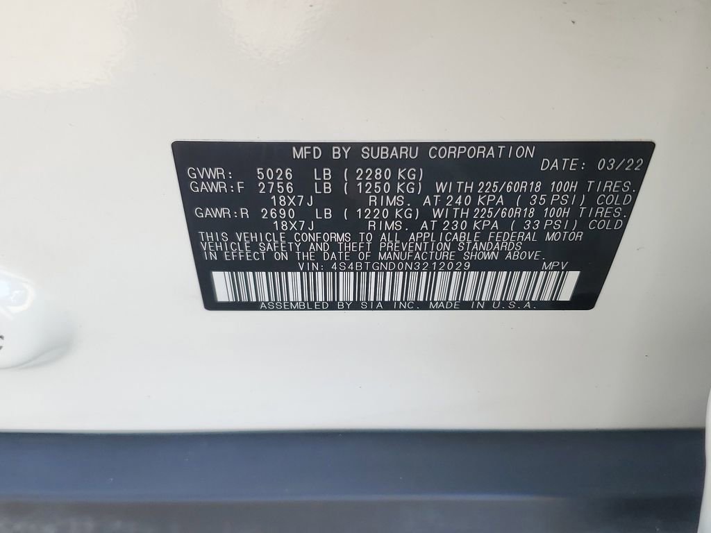 Used 2022 Subaru Outback Limited XT image 30