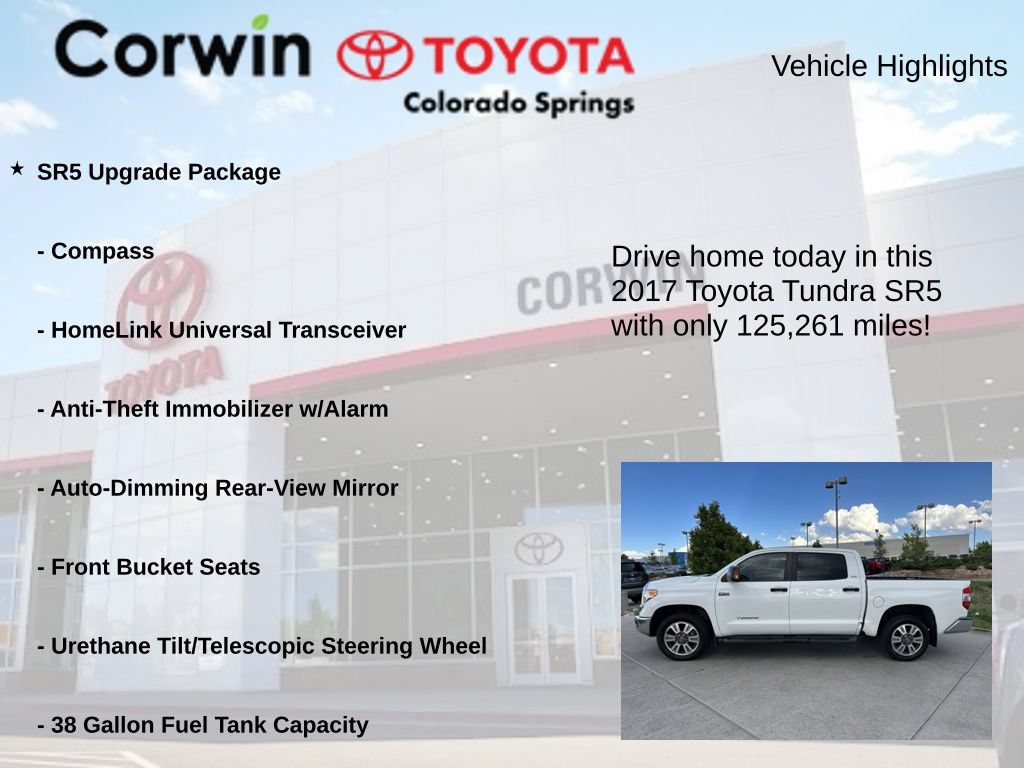 Used 2017 Toyota Tundra SR5 w/ SR5 Upgrade Package AWD/4WD image 6