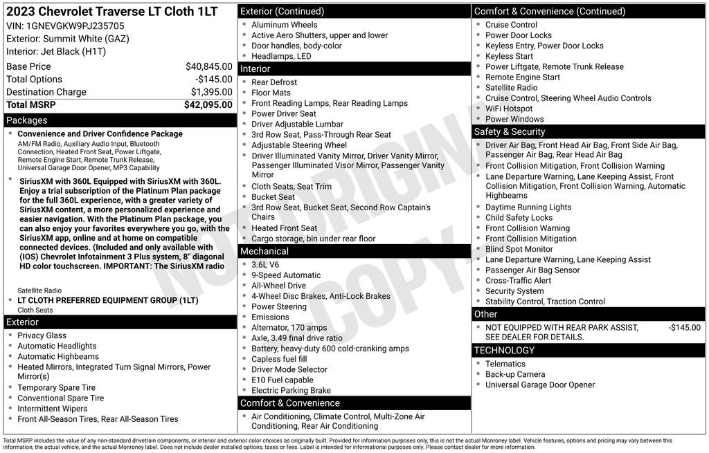 Certified 2023 Chevrolet Traverse LT image 27