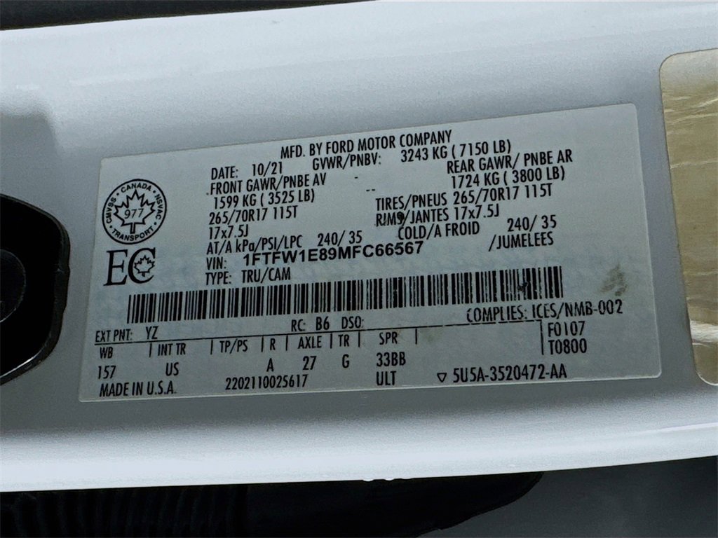 Used 2021 Ford F150 XLT w/ Trailer Tow Package image 40