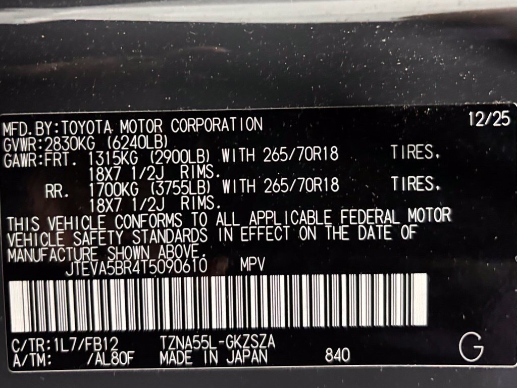Used 2026 Toyota 4Runner TRD Off-Road AWD/4WD image 11