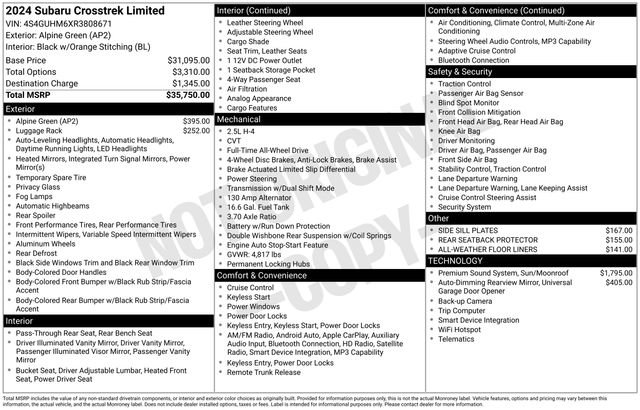 Used 2024 Subaru Crosstrek 2.5i Limited image 35