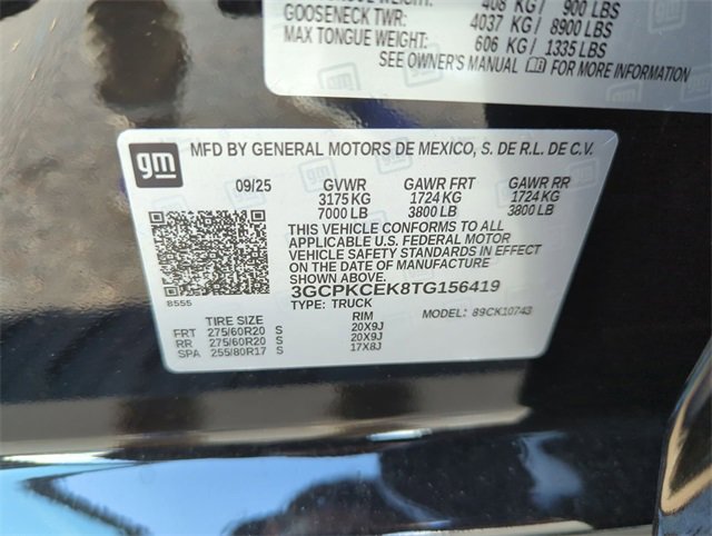 New 2026 Chevrolet Silverado 1500 Custom Trail Boss w/ Turbomax Blackout Package image 33