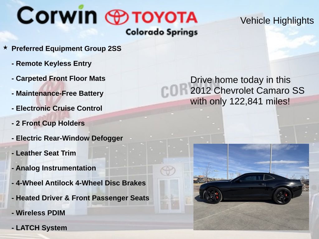 Used 2012 Chevrolet Camaro SS w/ RS Package image 6