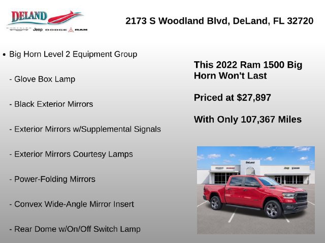 Used 2022 RAM 1500 Big Horn w/ Built-to-serve Edition AWD/4WD image 22