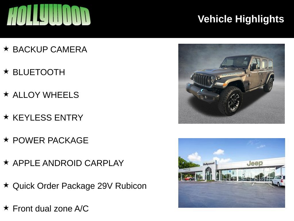 Certified 2024 Jeep Wrangler Unlimited Rubicon 4xe AWD/4WD image 3