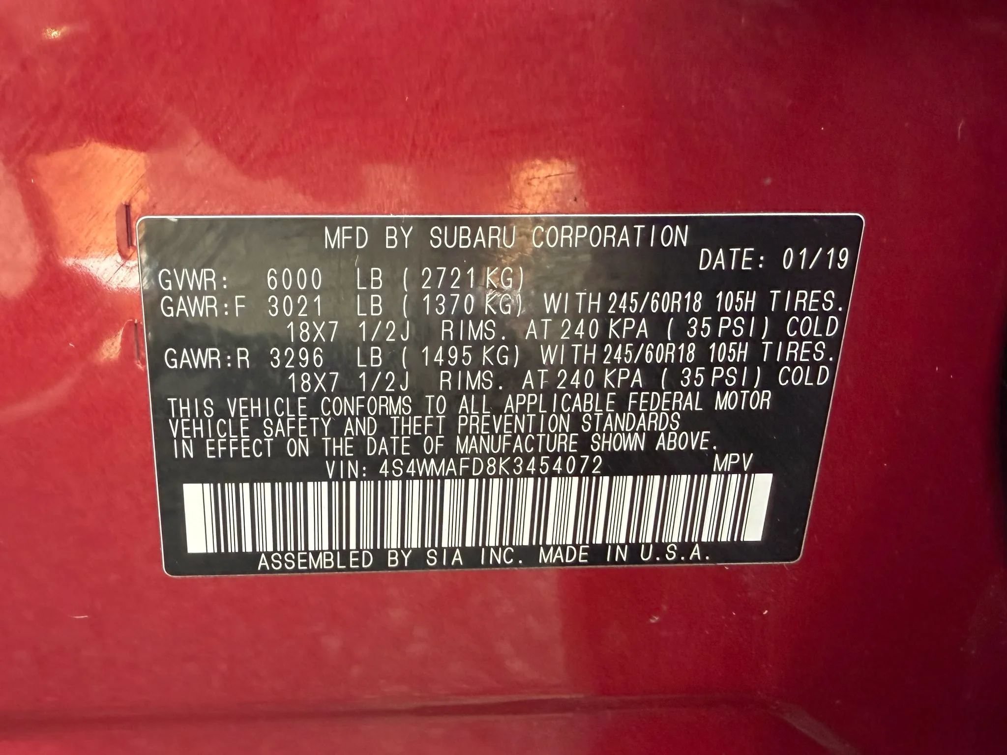 Used 2019 Subaru Ascent Premium AWD/4WD image 76