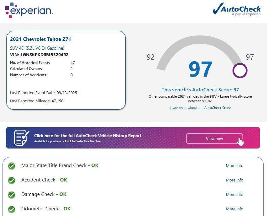 Used 2021 Chevrolet Tahoe Z71 w/ Luxury Package image 17