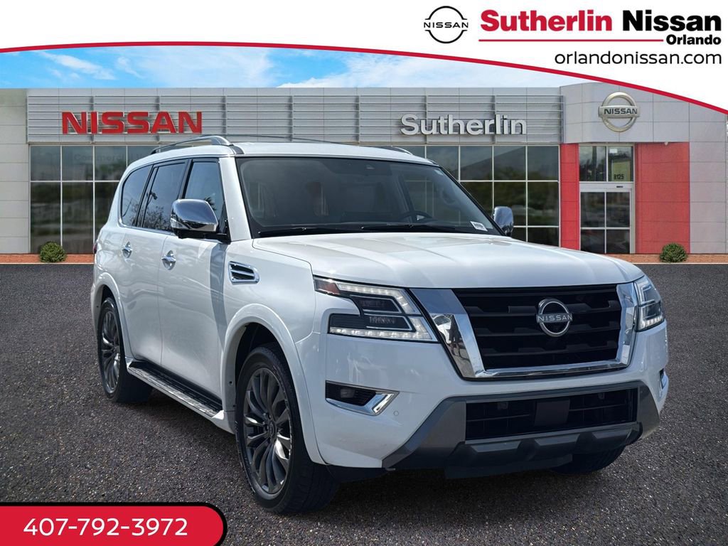 Certified 2024 Nissan Armada Platinum w/ Captain's Chairs Package image 1
