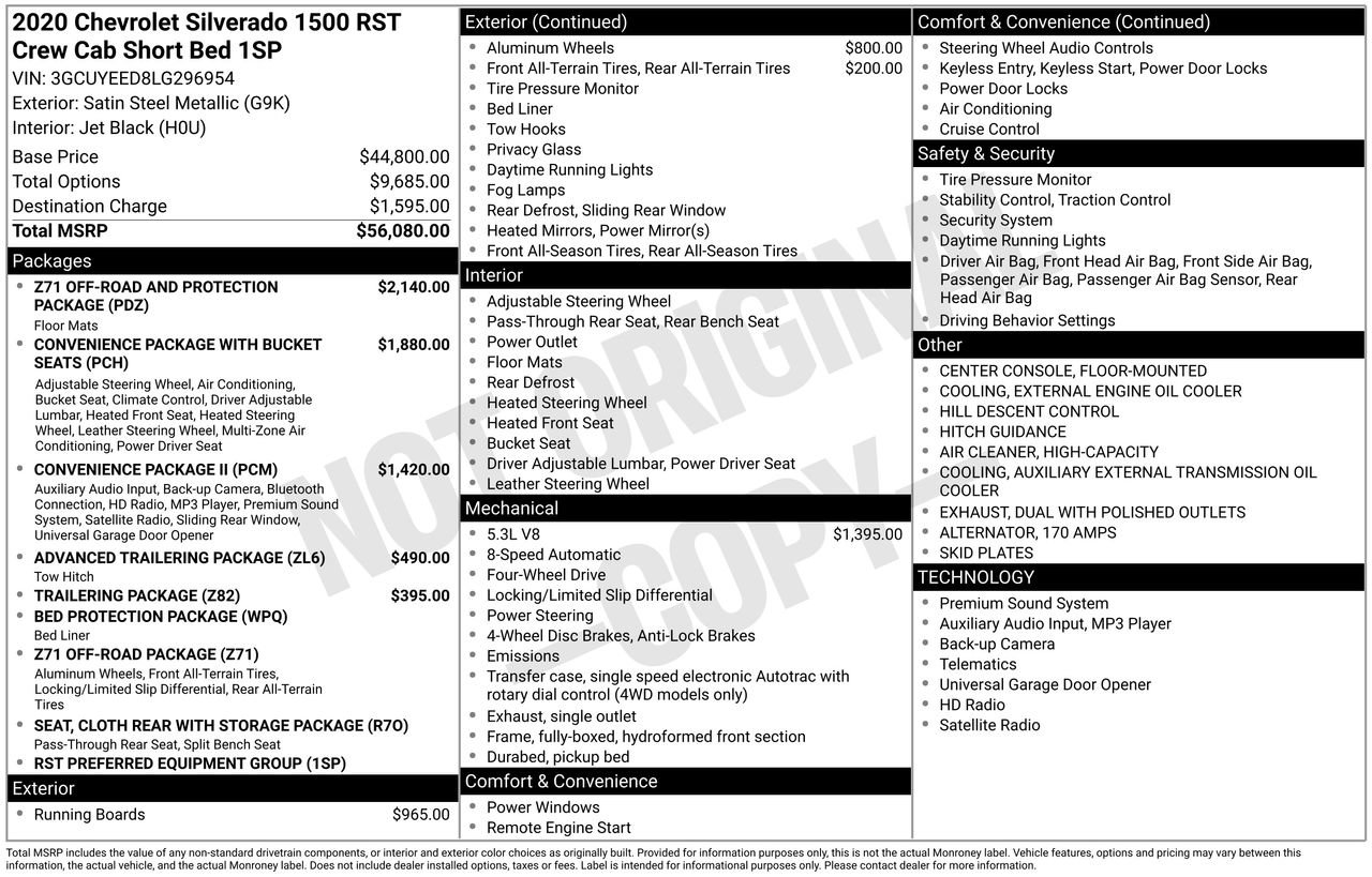 Used 2020 Chevrolet Silverado 1500 RST image 39