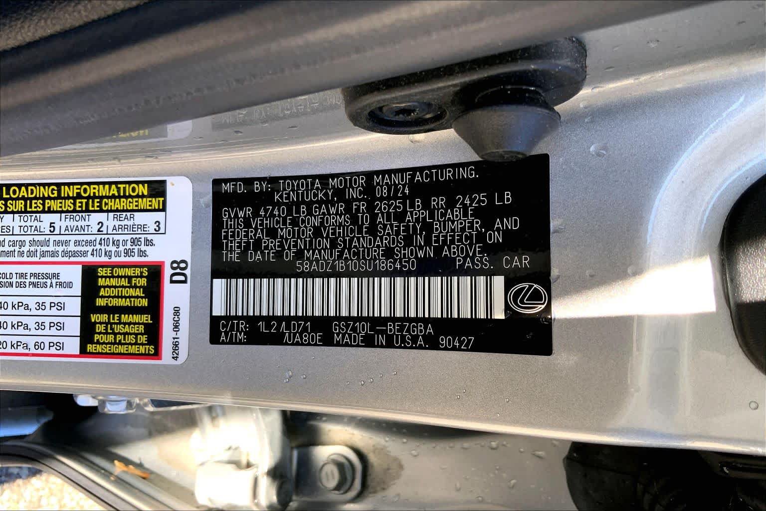Used 2025 Lexus ES 350 w/ Premium Package FWD image 37